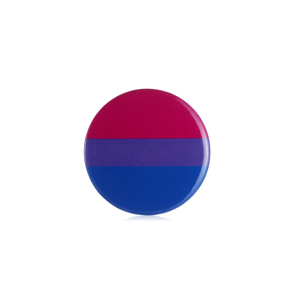 Broche ronde drapeau Bisexuel
