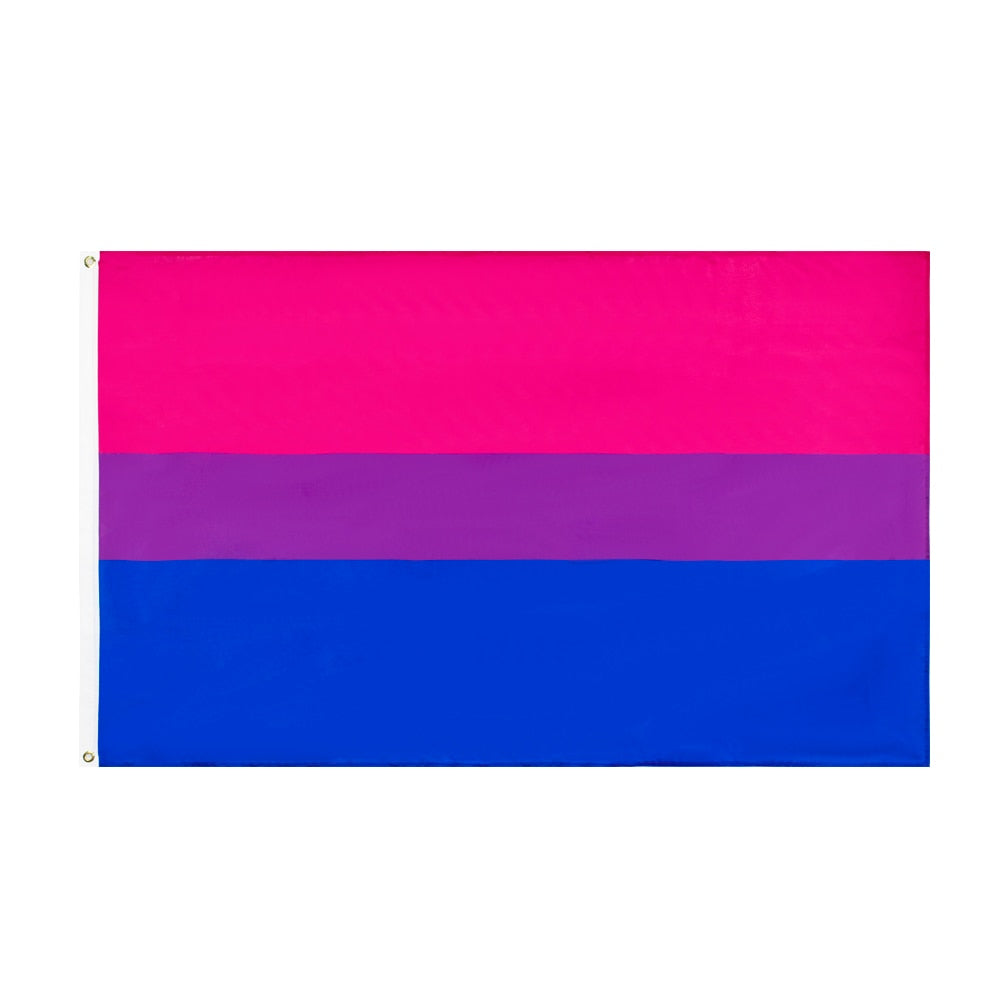 Grand drapeau Bisexuel