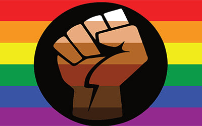 Drapeau LGBT -  Fierté des personnes de couleurs