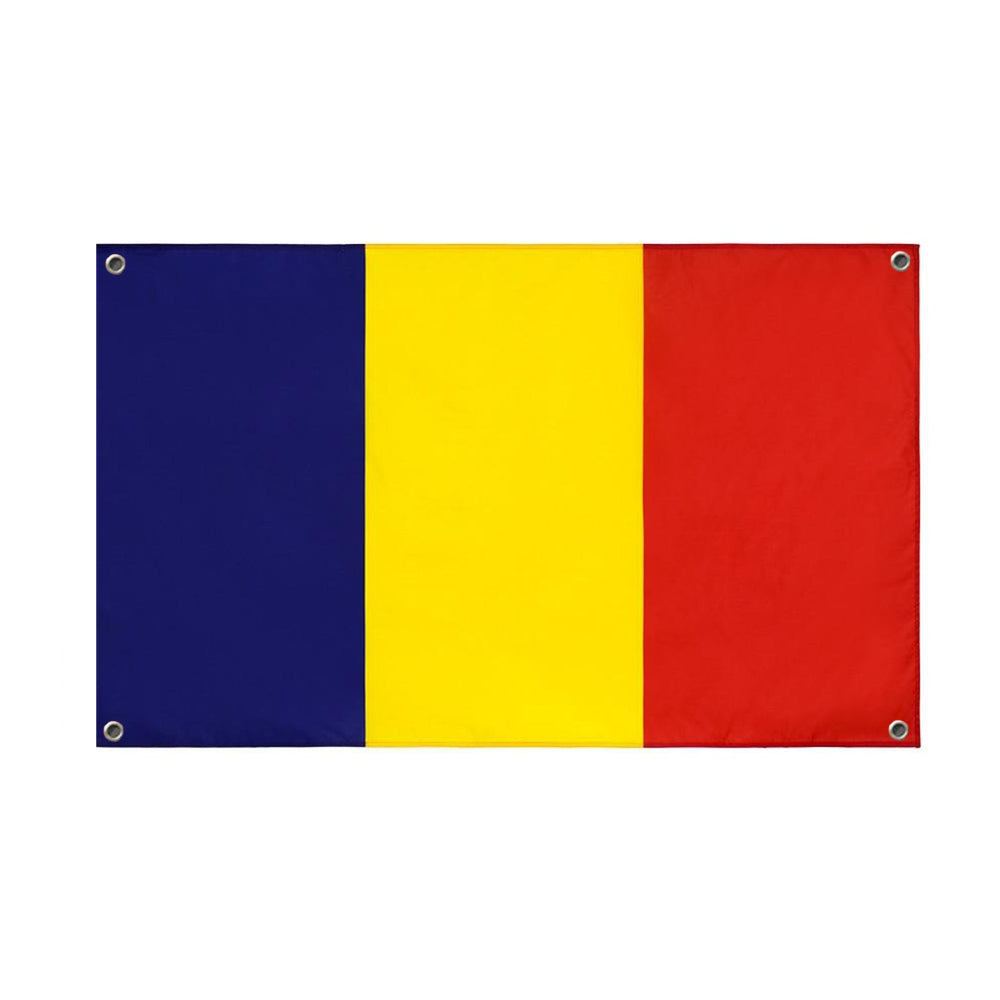 Drapeau Roumanie 4 œillets