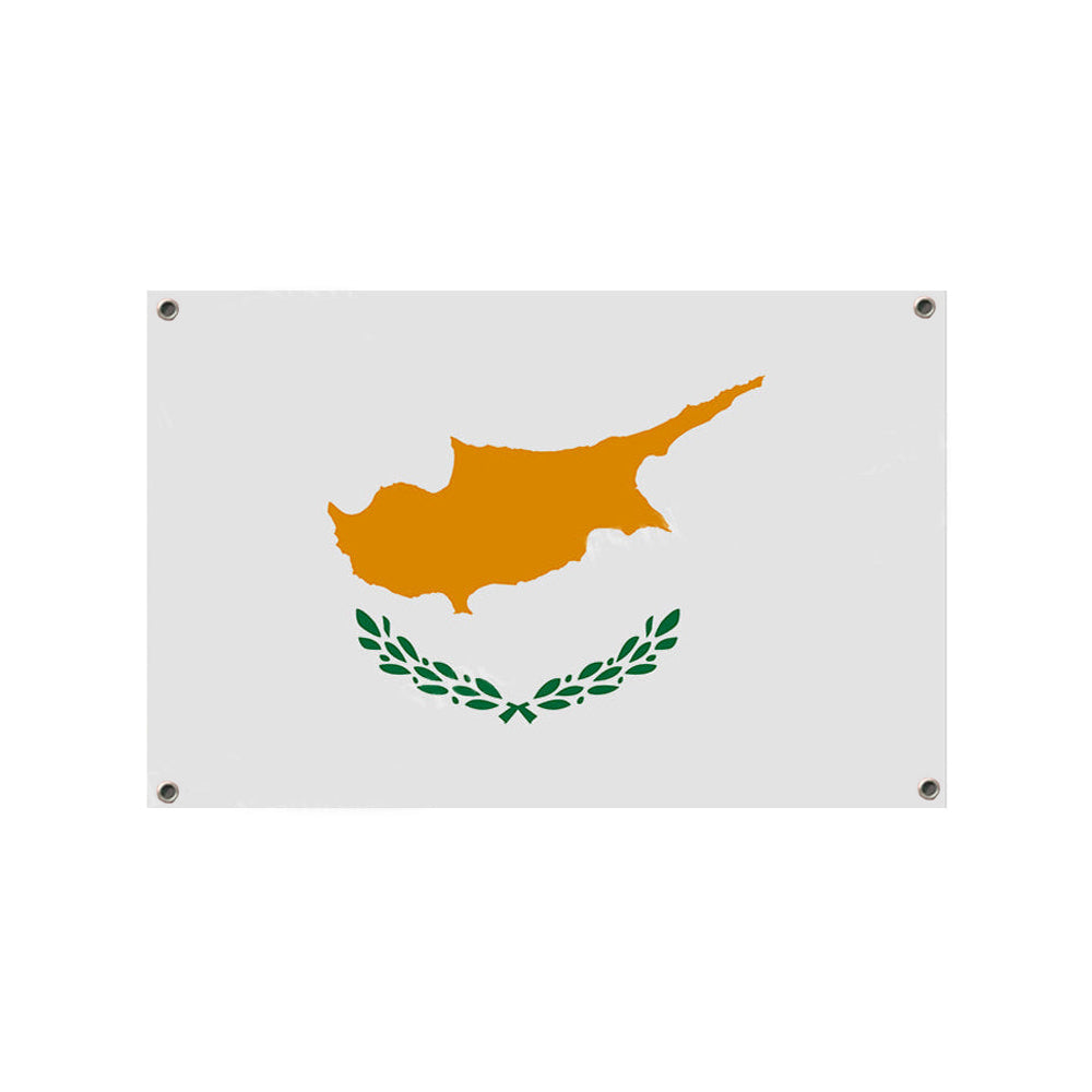 Drapeau Chypre 4 œillets