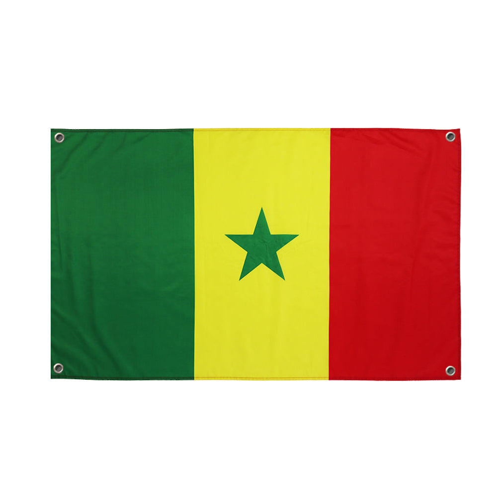 Drapeau Sénégal 4 œillets