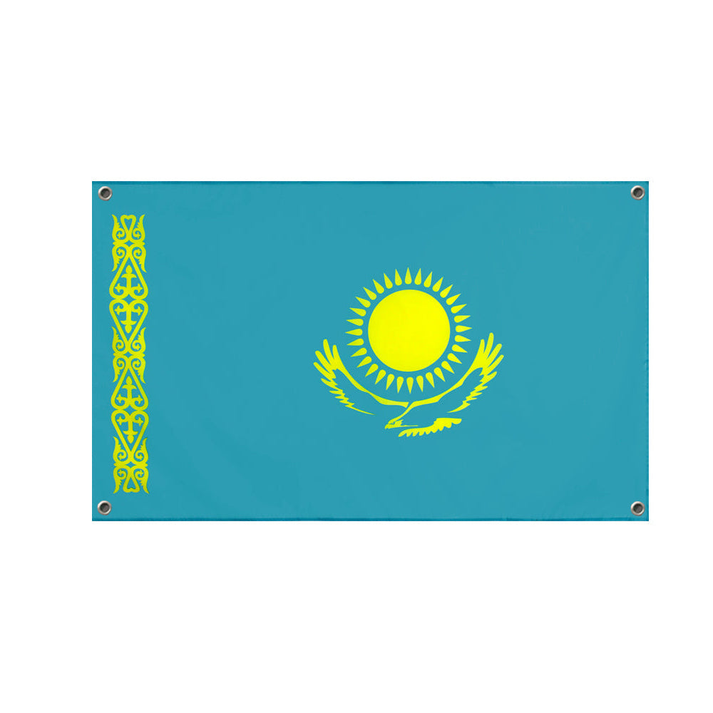 Drapeau Kazakhstan 4 œillets