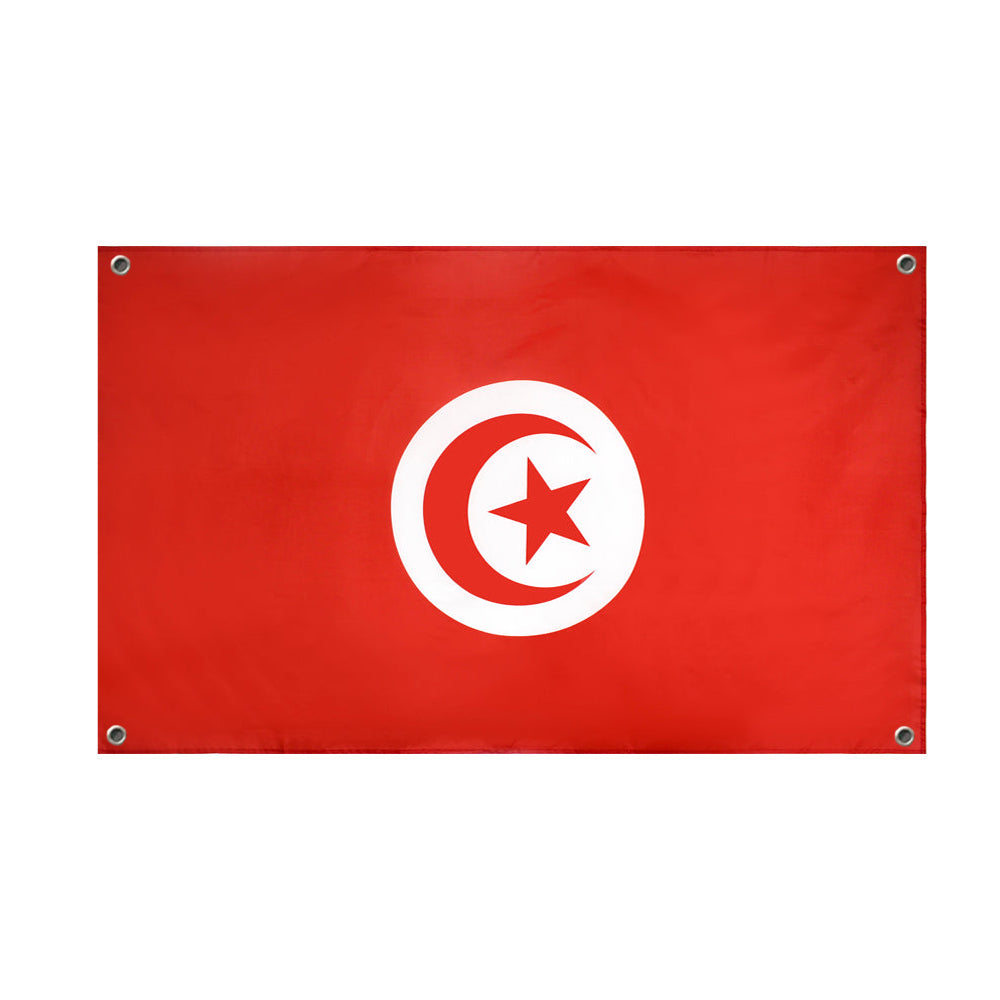 Drapeau Tunisie 4 œillets