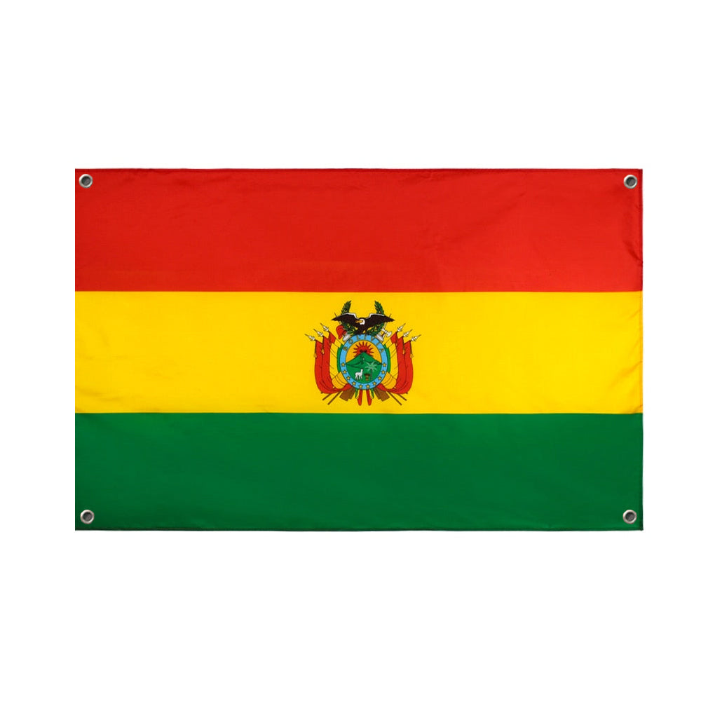 Drapeau Bolivie 4 œillets