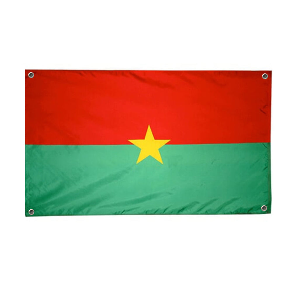 Drapeau Burkina Faso 4 œillets