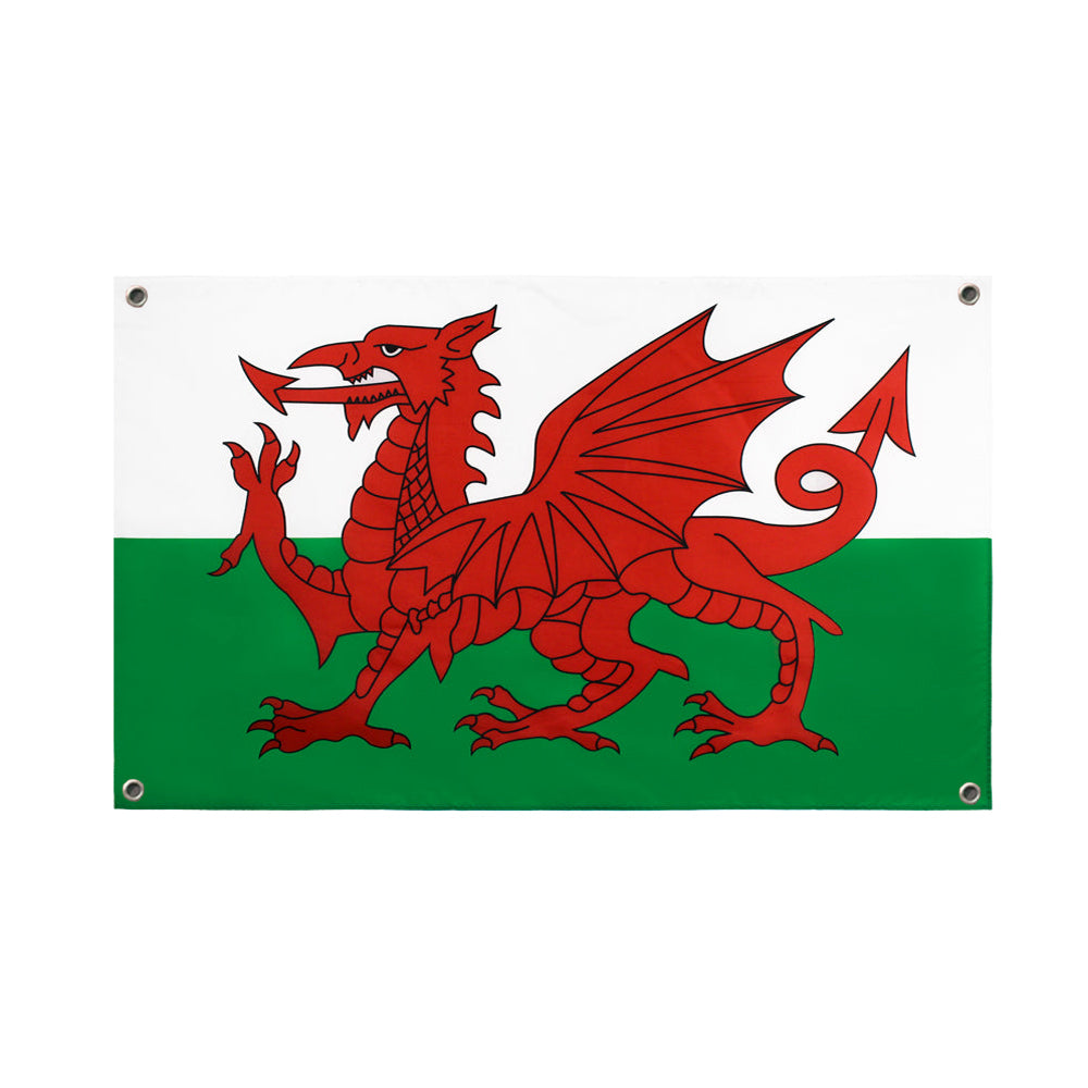 Drapeau Pays de Galles 4 œillets