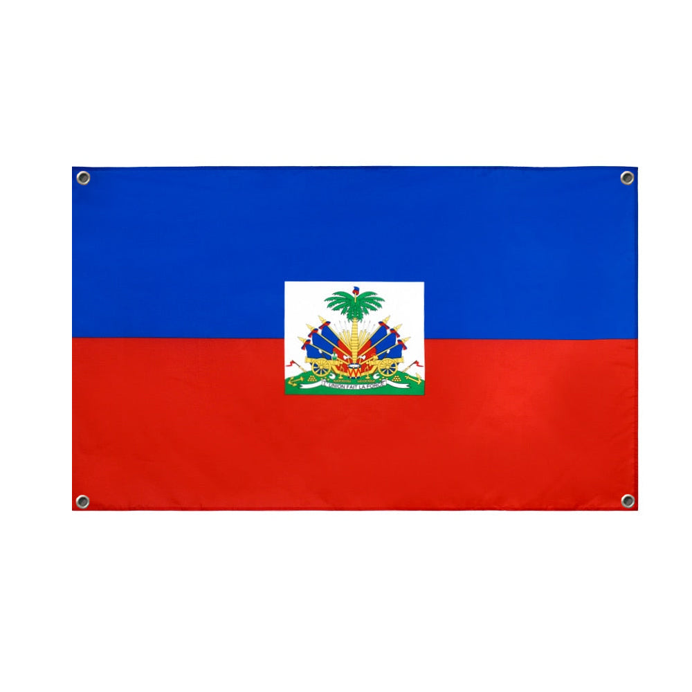 Drapeau Haïti 4 œillets