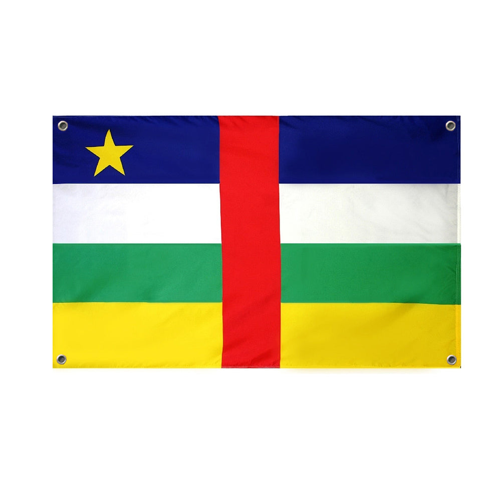 Drapeau République Centrafricaine 4 œillets