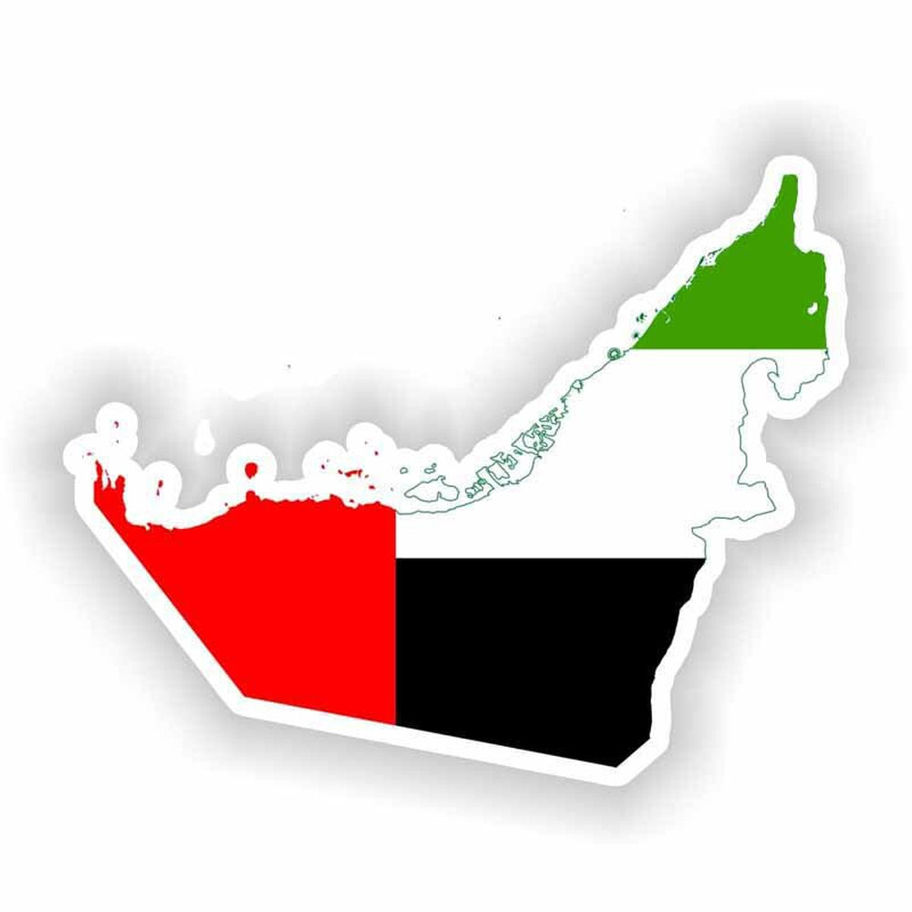 Autocollant carte Emirats Arabes Unis