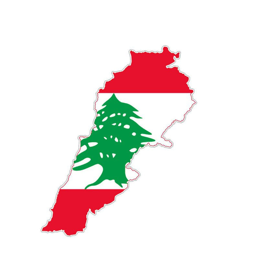 Autocollant carte Liban