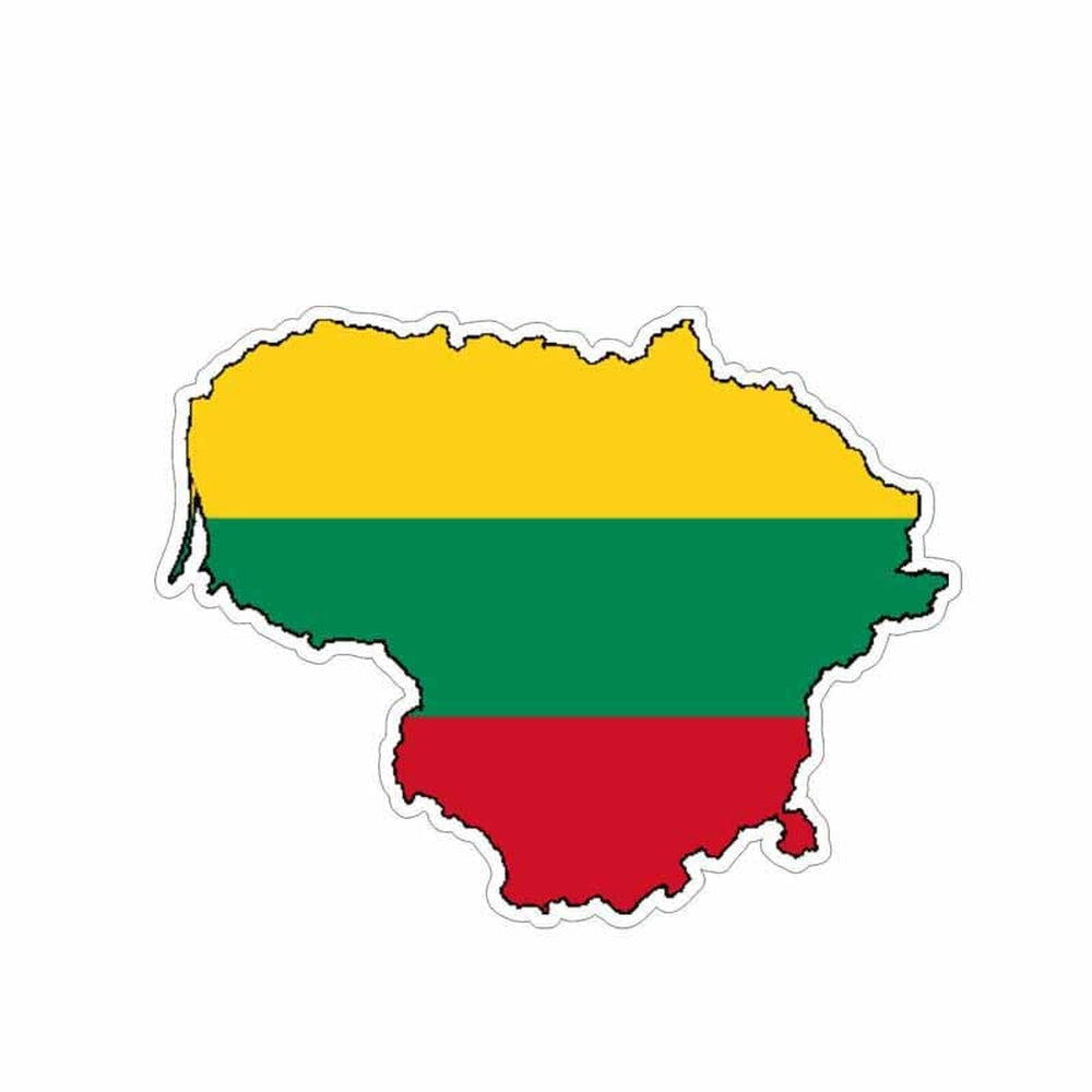 Autocollant carte Lituanie