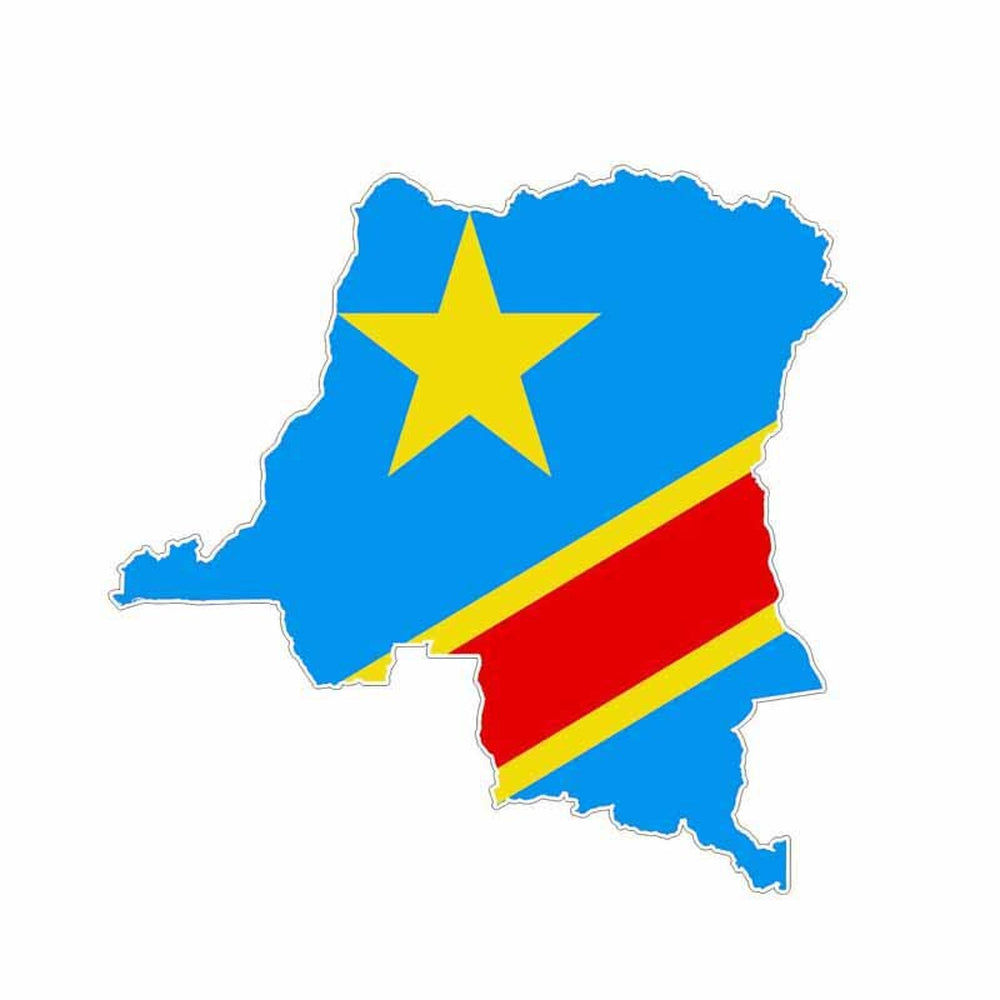 Autocollant carte RDC