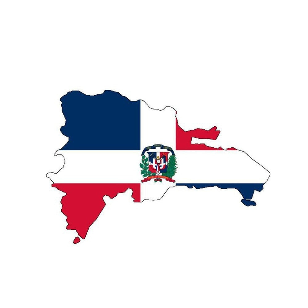 Autocollant carte République Dominicaine