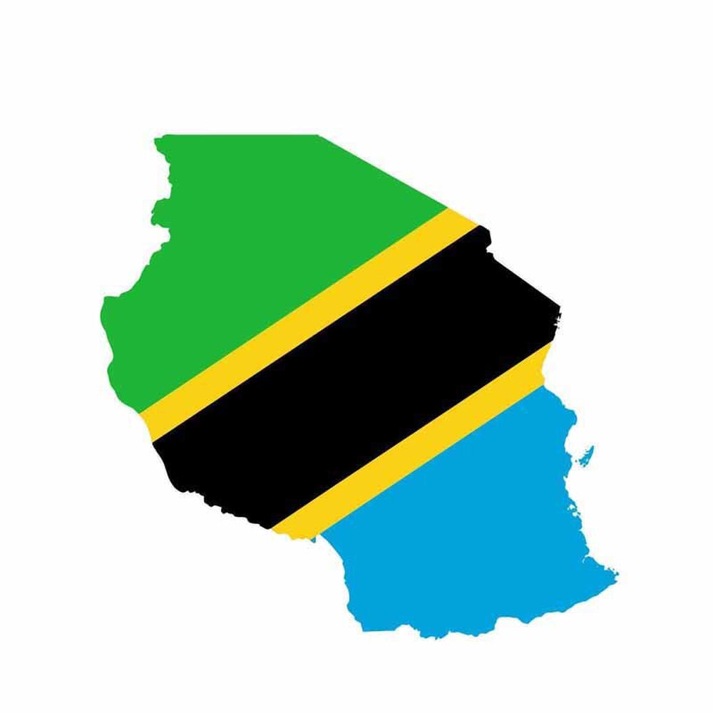 Autocollant carte Tanzanie