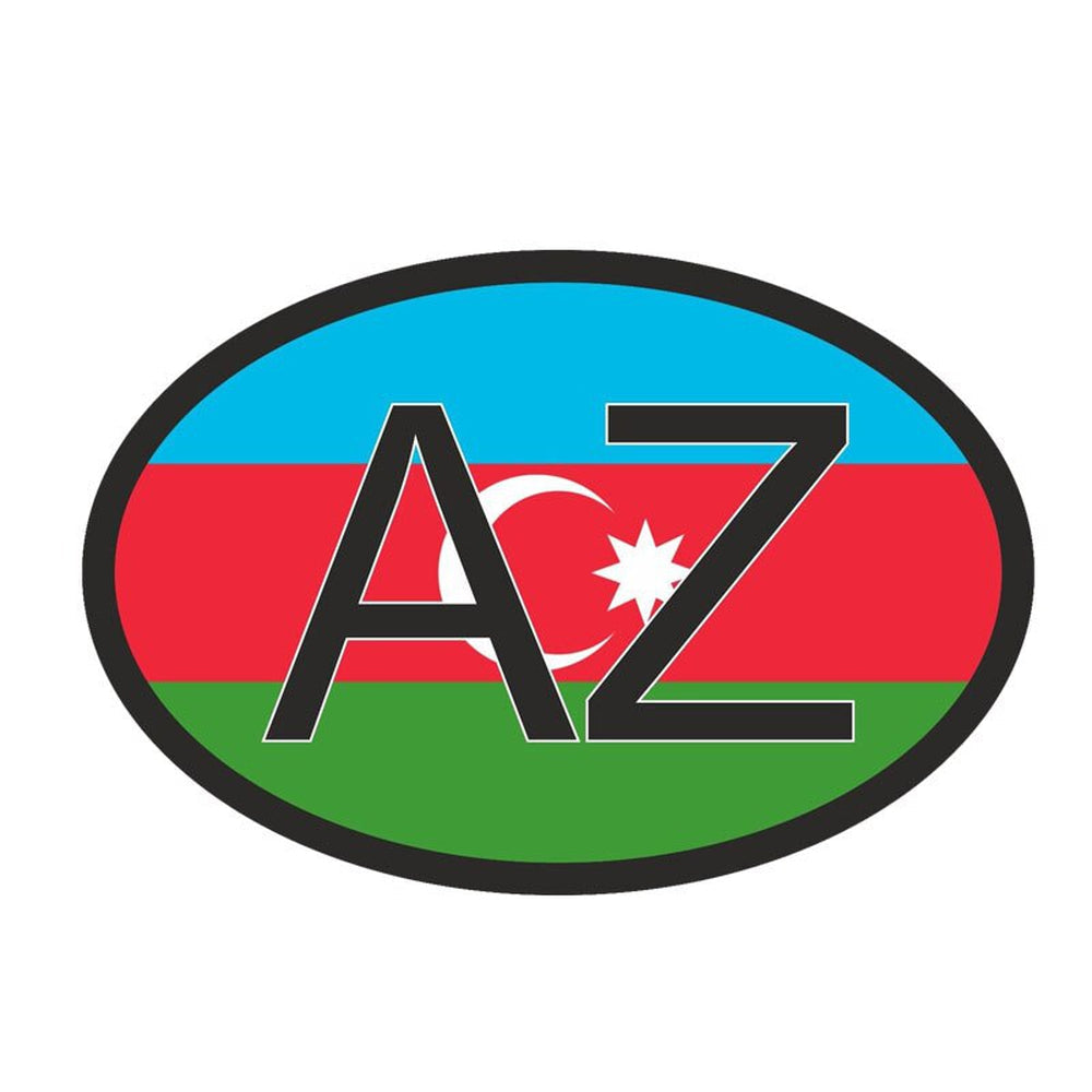 Autocollant drapeau Azerbaïdjan