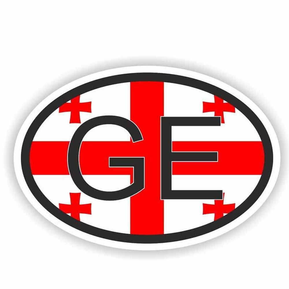 Autocollant drapeau Géorgie