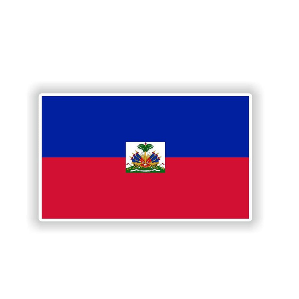 Autocollant drapeau Haïti