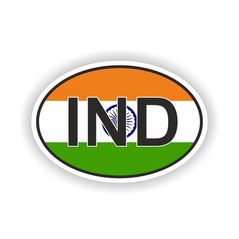 Autocollant drapeau Inde pour voiture