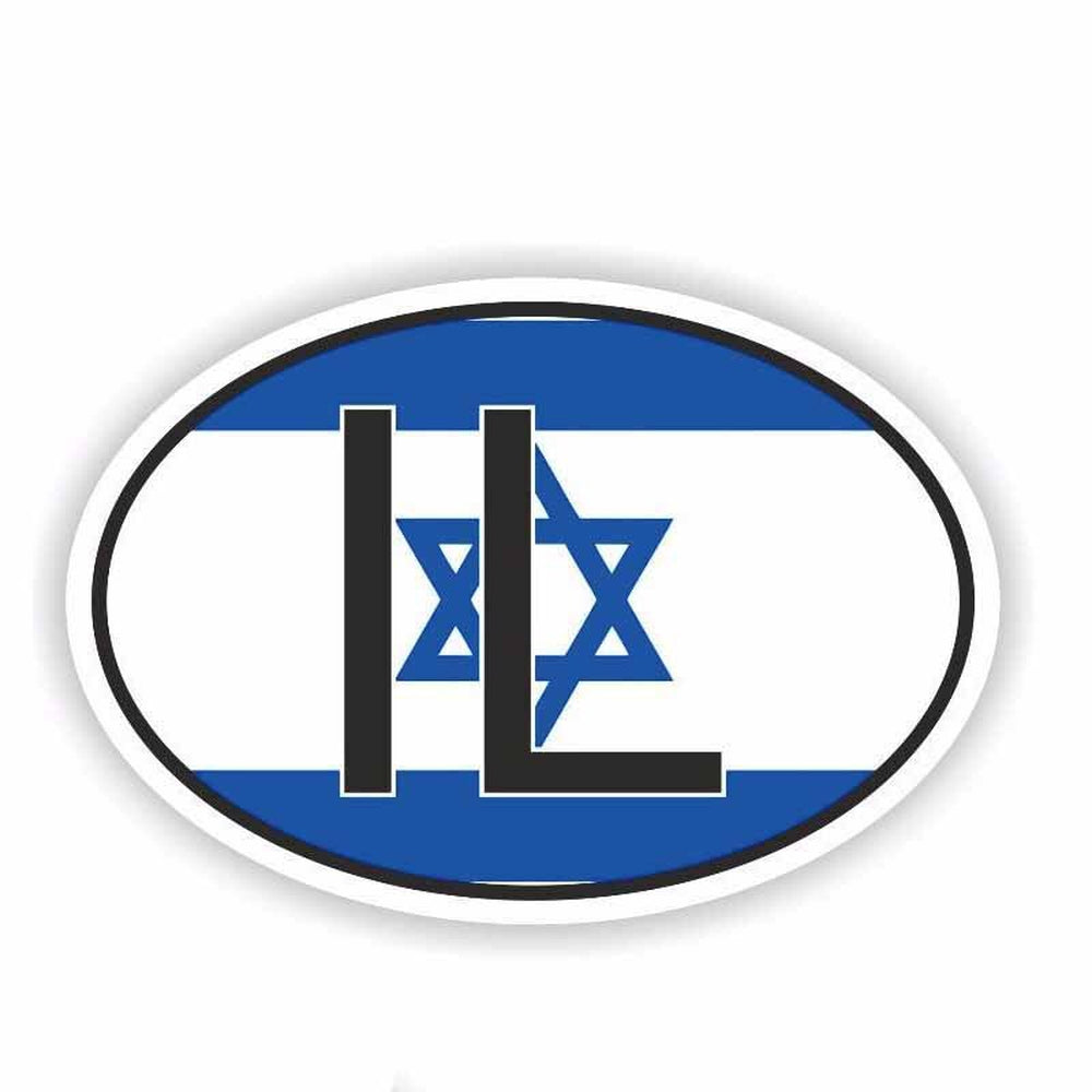 Autocollant drapeau Israël pour voiture