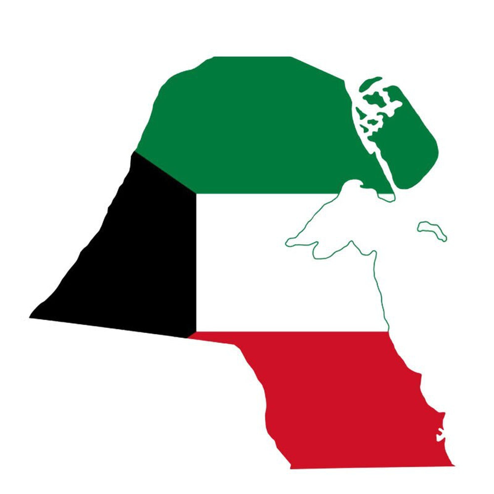 Autocollant drapeau Koweït