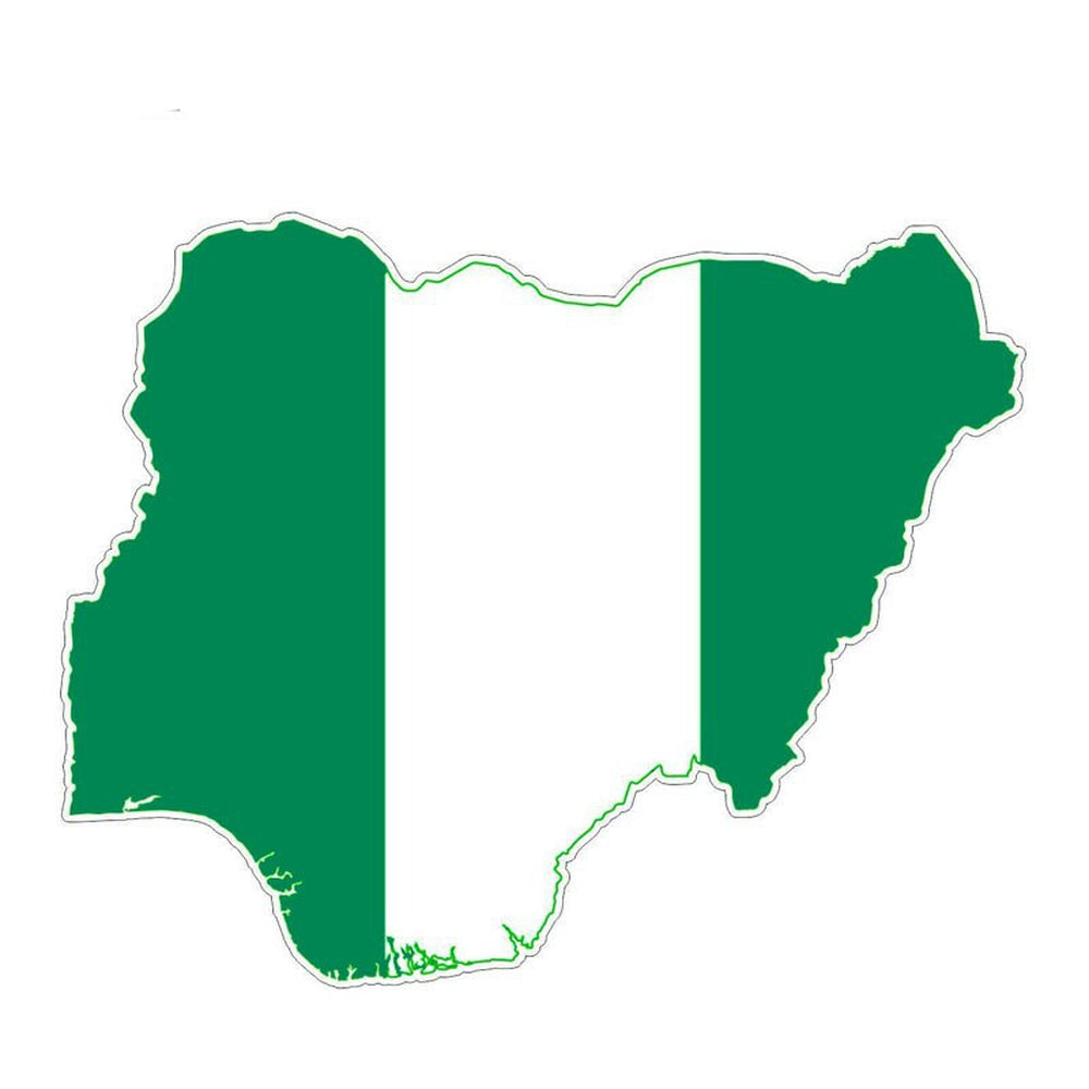 Autocollant drapeau Nigeria