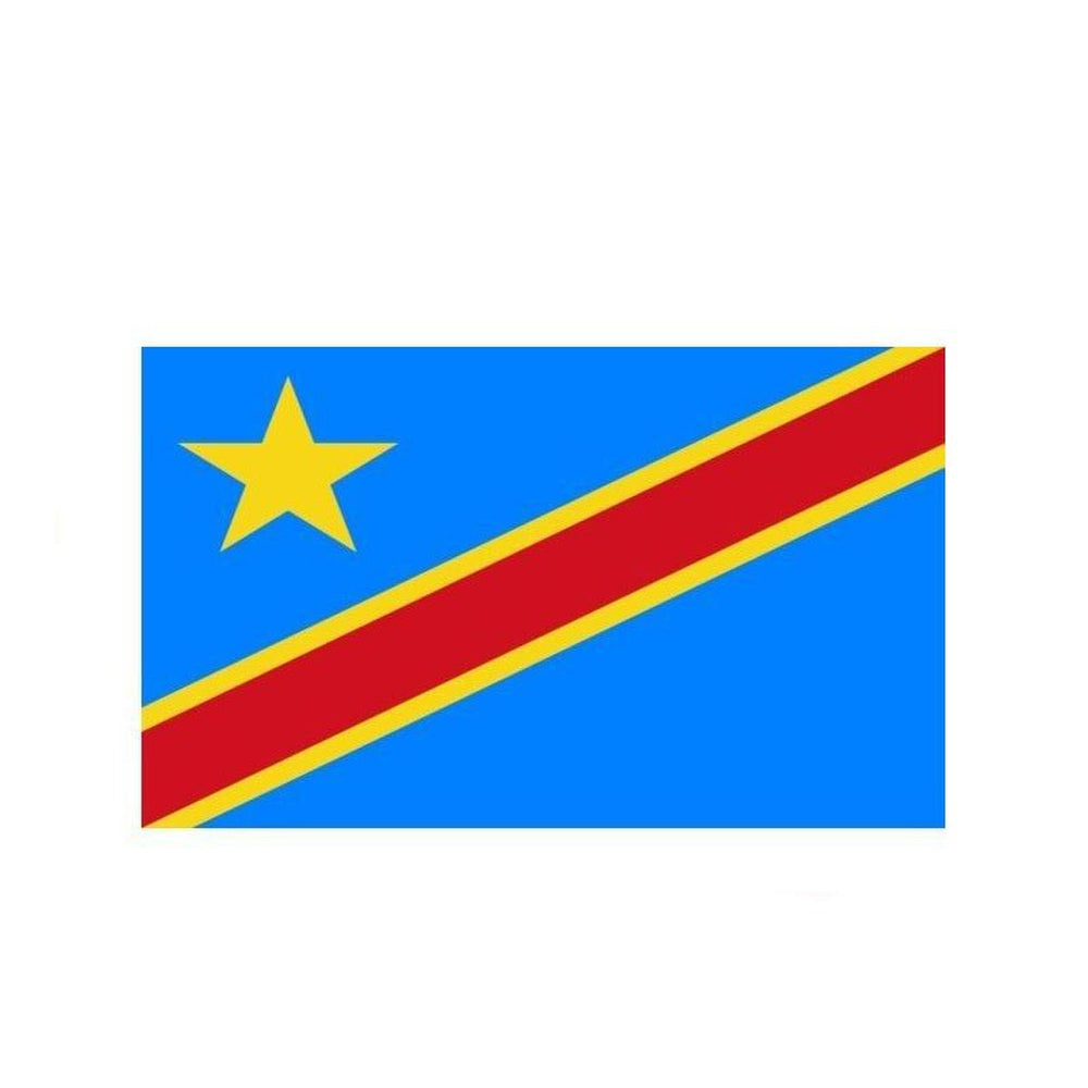 Autocollant drapeau RDC