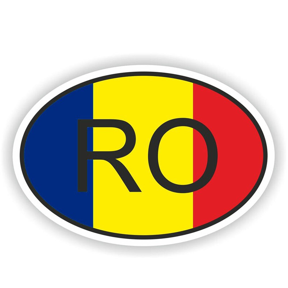 Autocollant drapeau Roumanie pour voiture