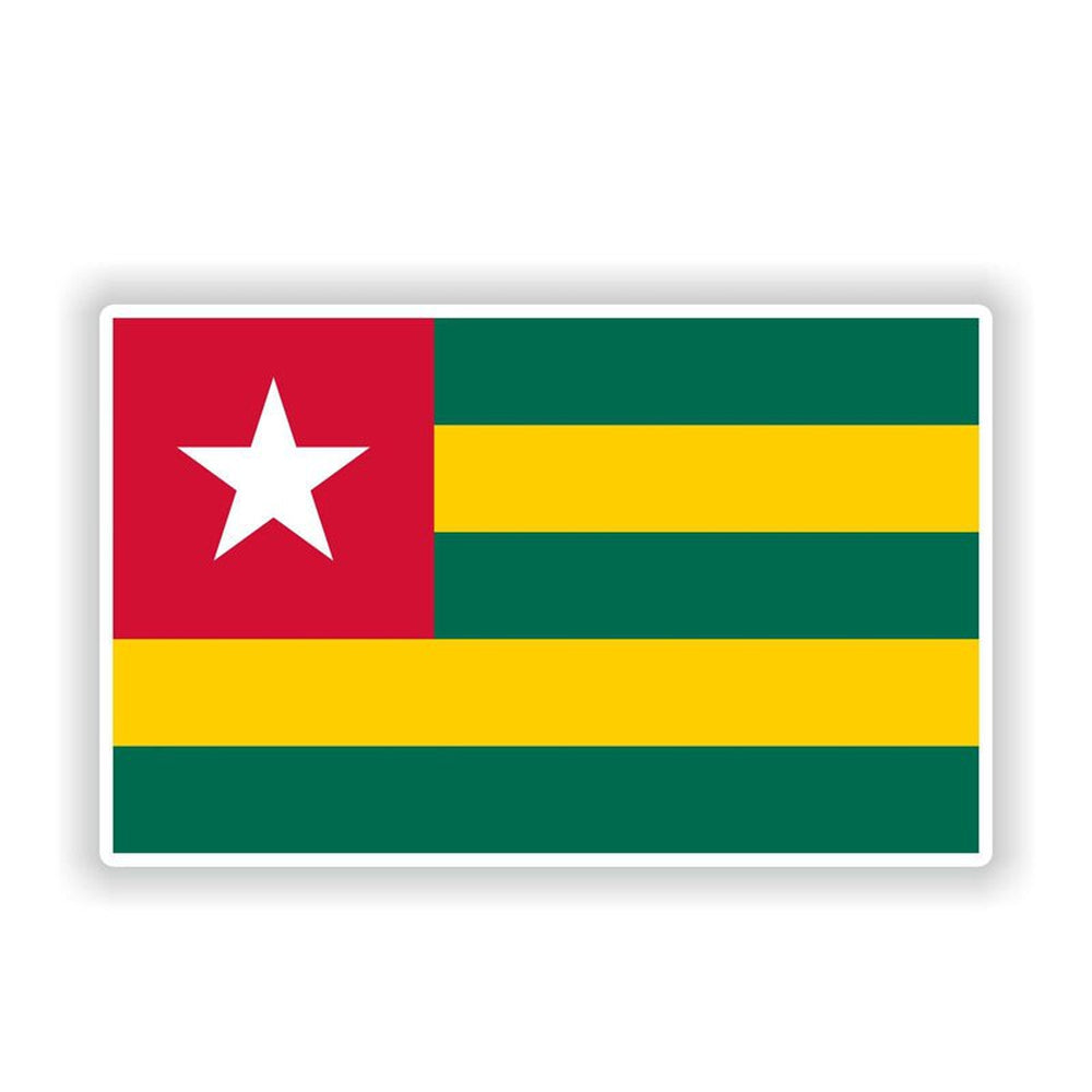 Autocollant drapeau Togo