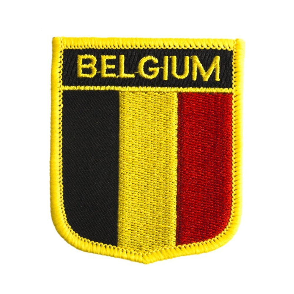 Badge drapeau Belgique