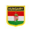 Badge drapeau Hongrie avec blason