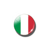 Broche drapeau Italie rond