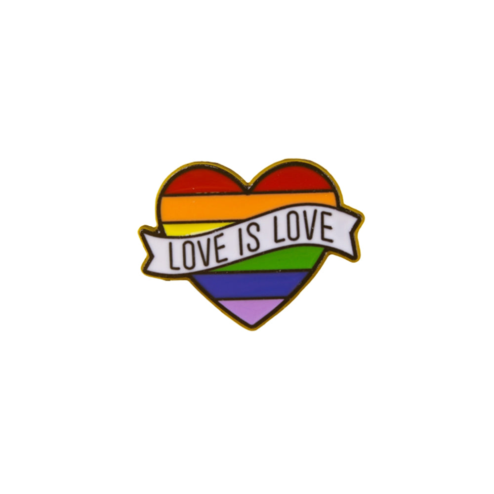 Broche drapeau LGBT Love is Love