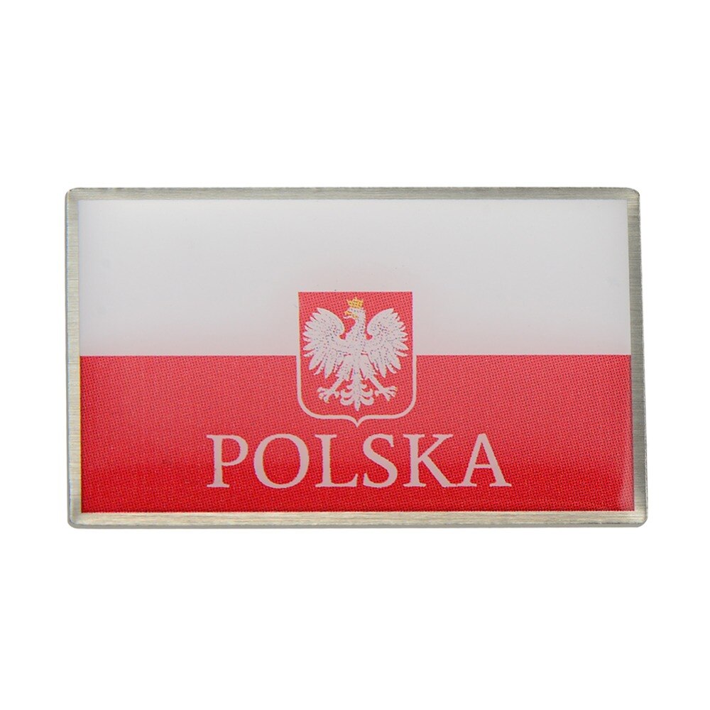 Broche drapeau Pologne avec aigle