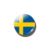 Broche drapeau Suède rond