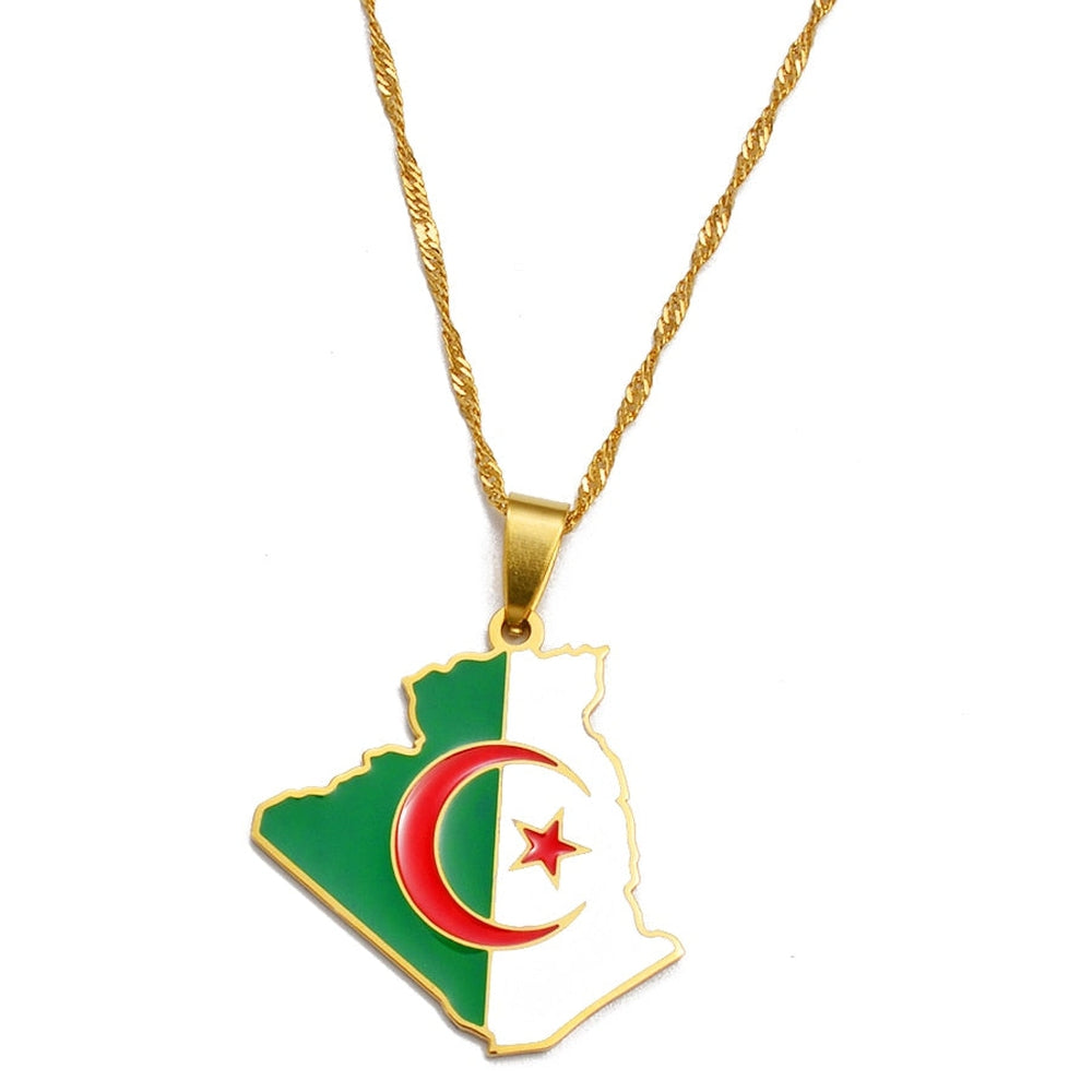 Collier drapeau Algérie