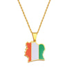 Collier drapeau Côte d'Ivoire