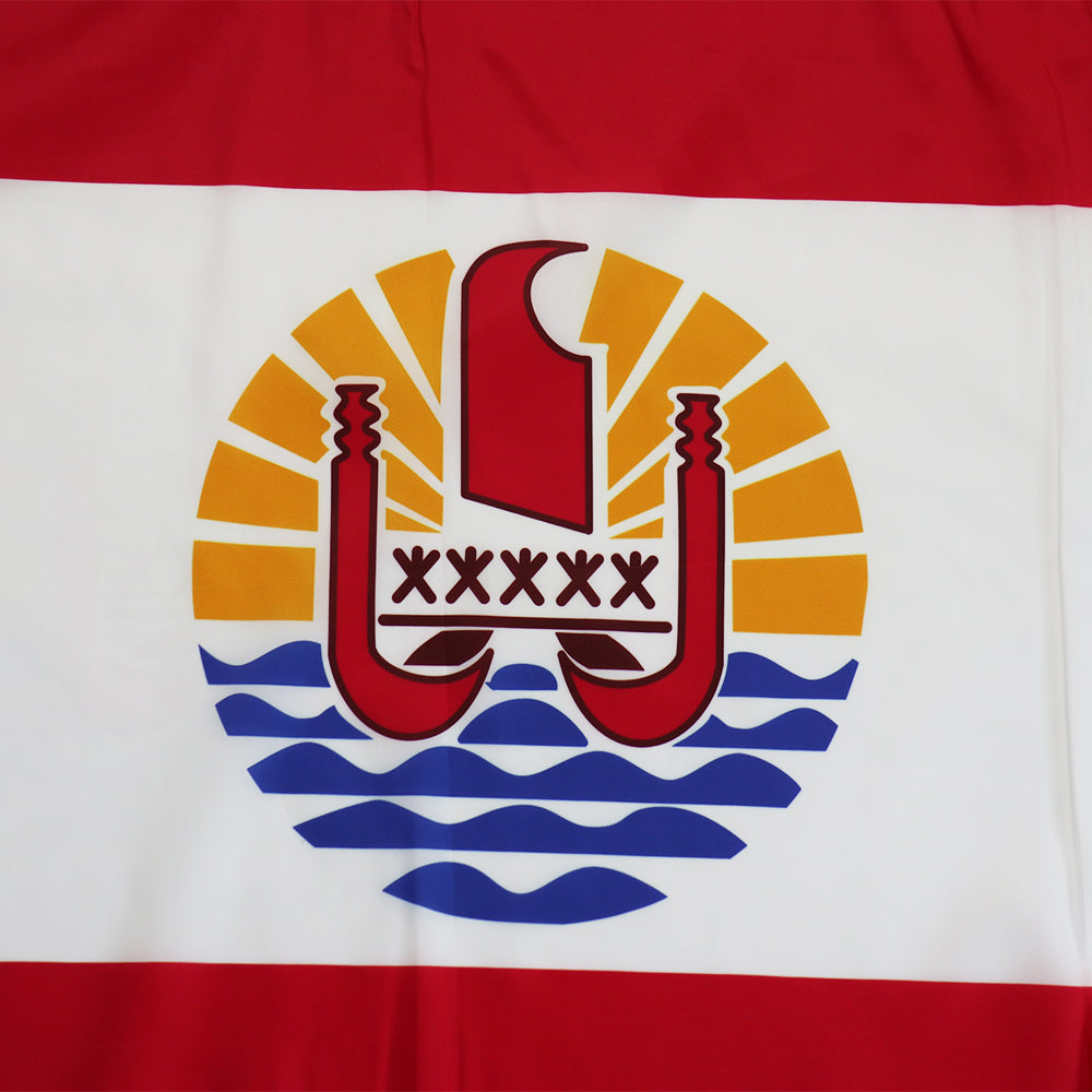 Grand drapeau Polynésie française