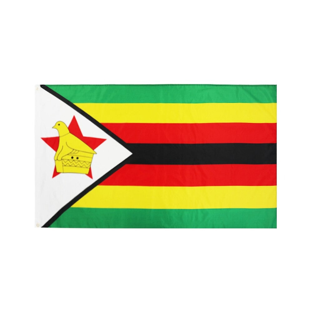 Drapeau Zimbabwe 100% Polyester