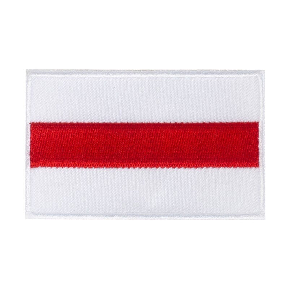 Ecusson drapeau Biélorussie rouge et blanc