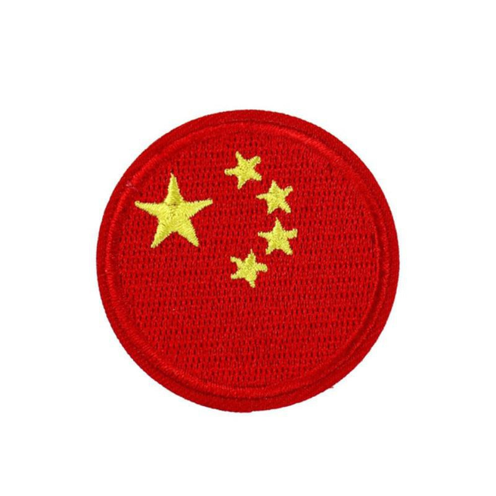 Ecusson drapeau Chine rond