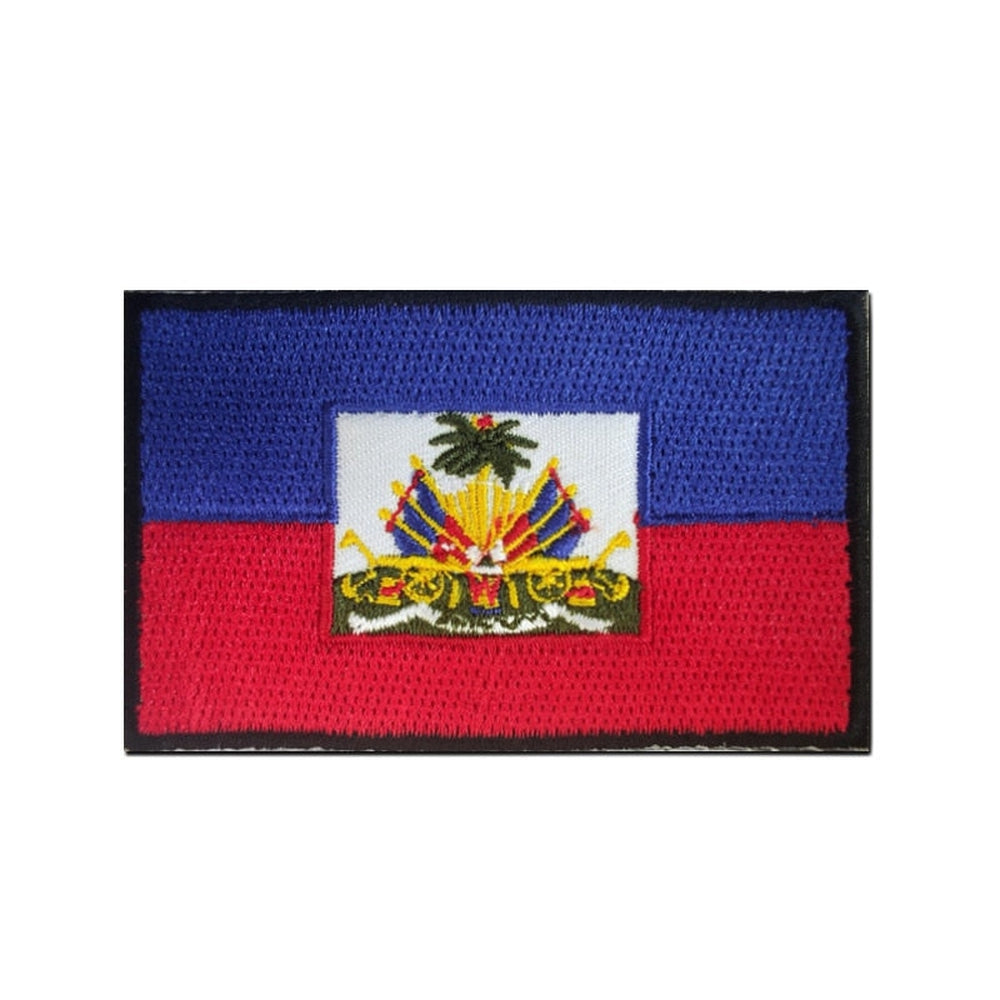 Ecusson drapeau Haïti
