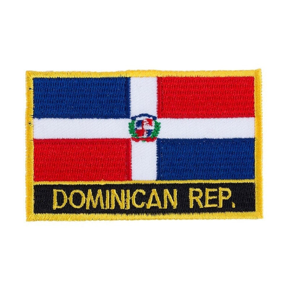 Ecusson drapeau République Dominicaine