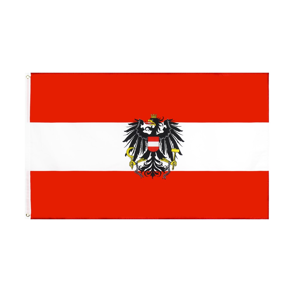 Grand drapeau Autriche aigle