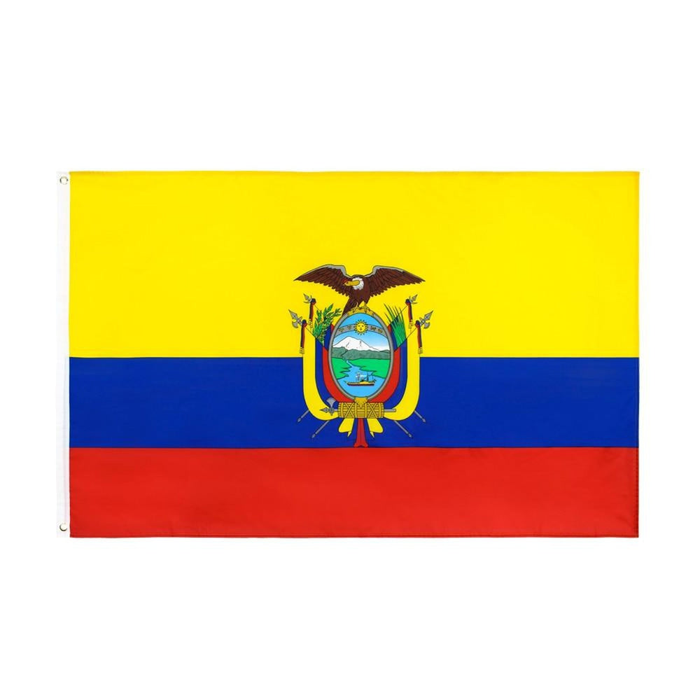 Grand drapeau Équateur