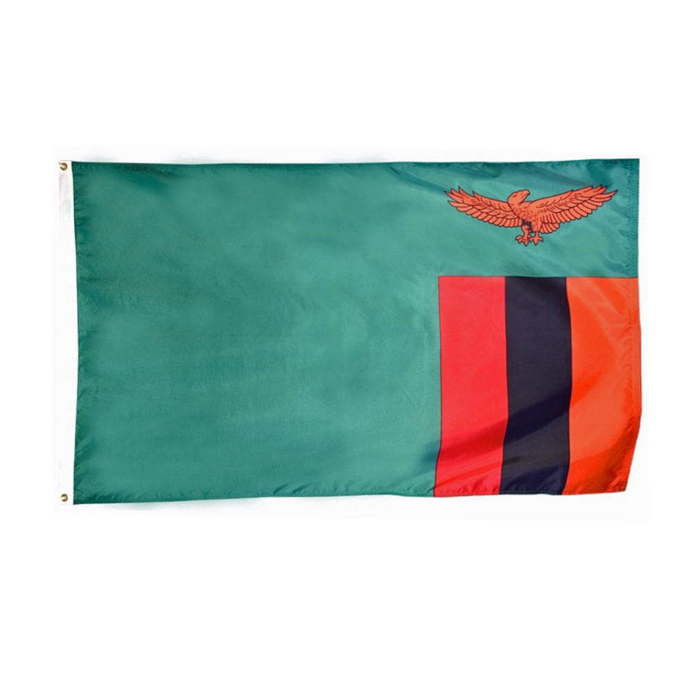 Grand drapeau Zambie