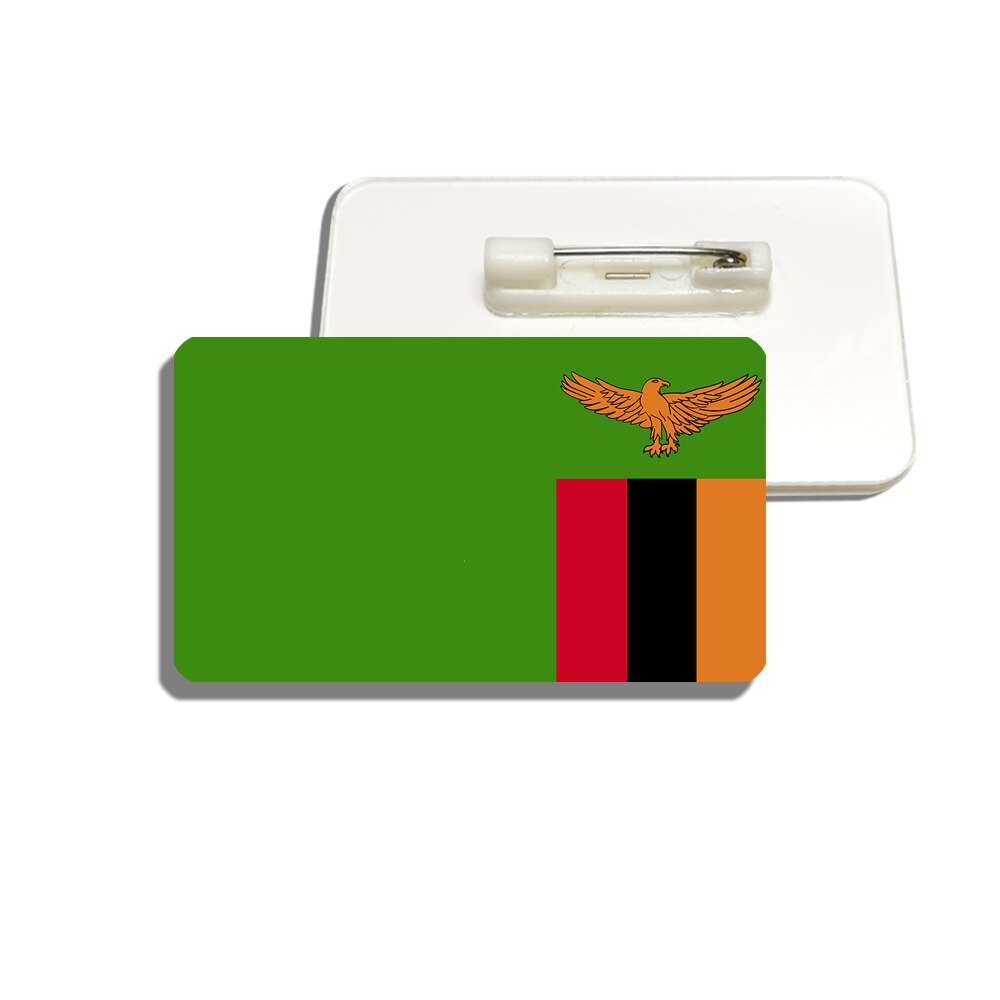 Broche drapeau Zambie