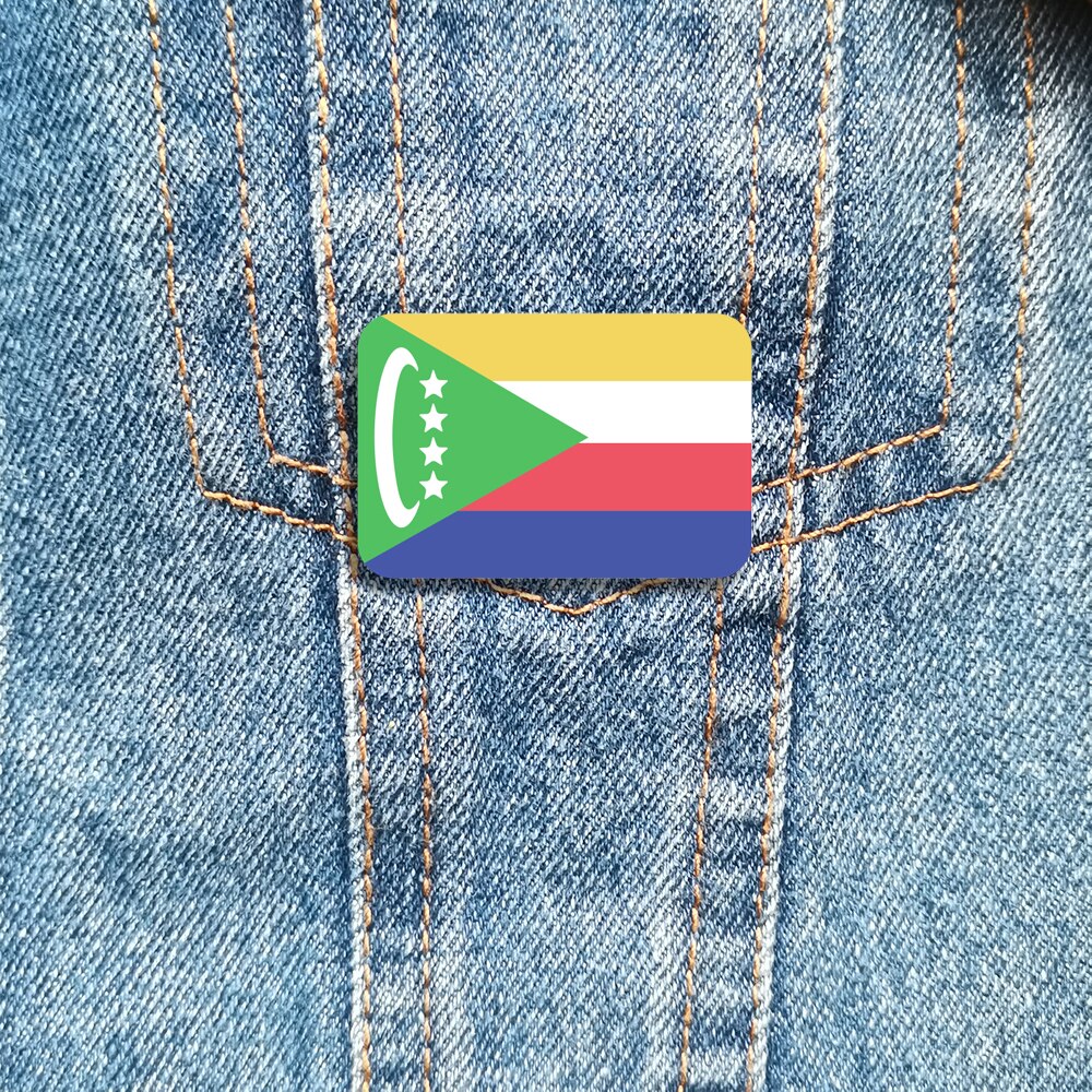 Broche drapeau Comores