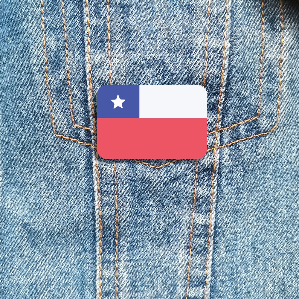 Broche drapeau Chili