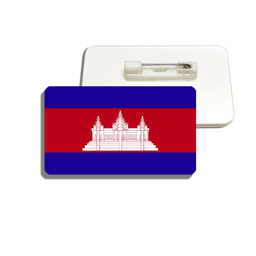 Broche drapeau Cambodge